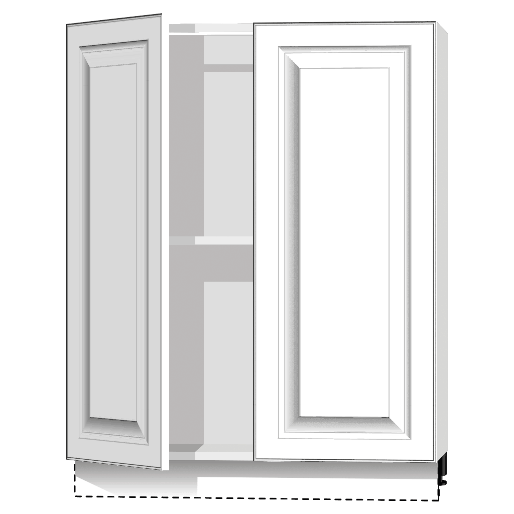 Кухонный стол 2-дверный 720х600х560мм Белый